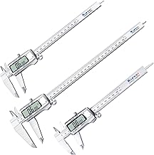 Kynup Calipers 0-12inch, Calipers Measuring Tool, Micrometer Dial Vernier Caliper Digital, Switch from Inch Metric Fraction