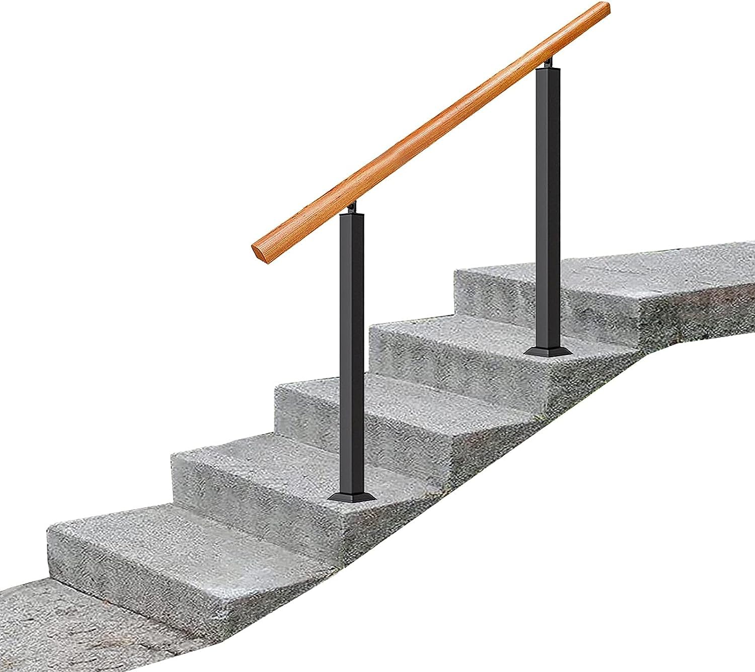 DFGHNBVC Indoor Stair Railing - Adjustable 60-140Cm Il For Stairs Non-Slip Support Rod For Elderlydisabled Safety Indoor/Outdoor Banister Height 85/95Cm,Height95Cm-140Cm/55Inch