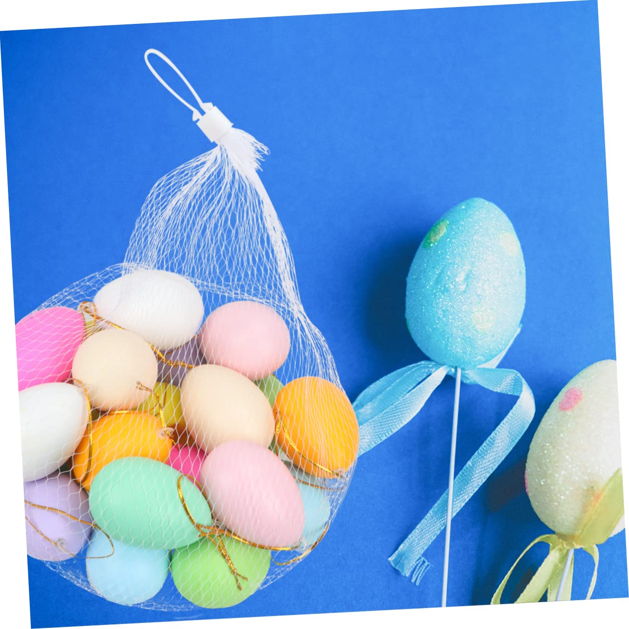 5 Set Uova Artificiali per attività Creative dei Uova Finto Appendibili per Decorazioni Pasquali E Progetti DIY 40 Pezzi*5