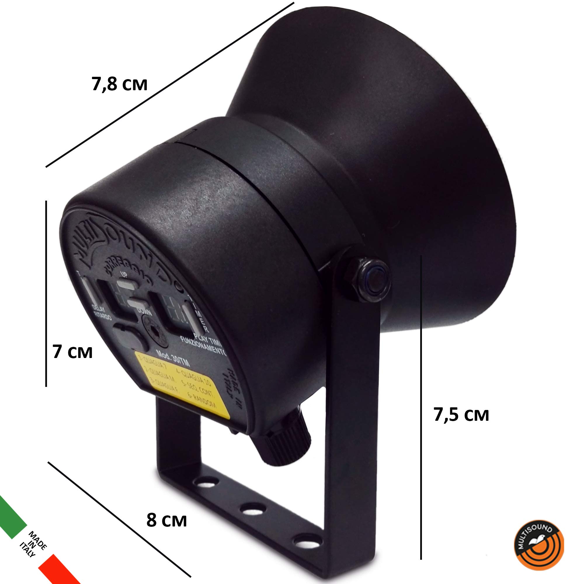 MultiSound 30-TM Aparato electrónico con temporizador y altavoz 30W para codorniz