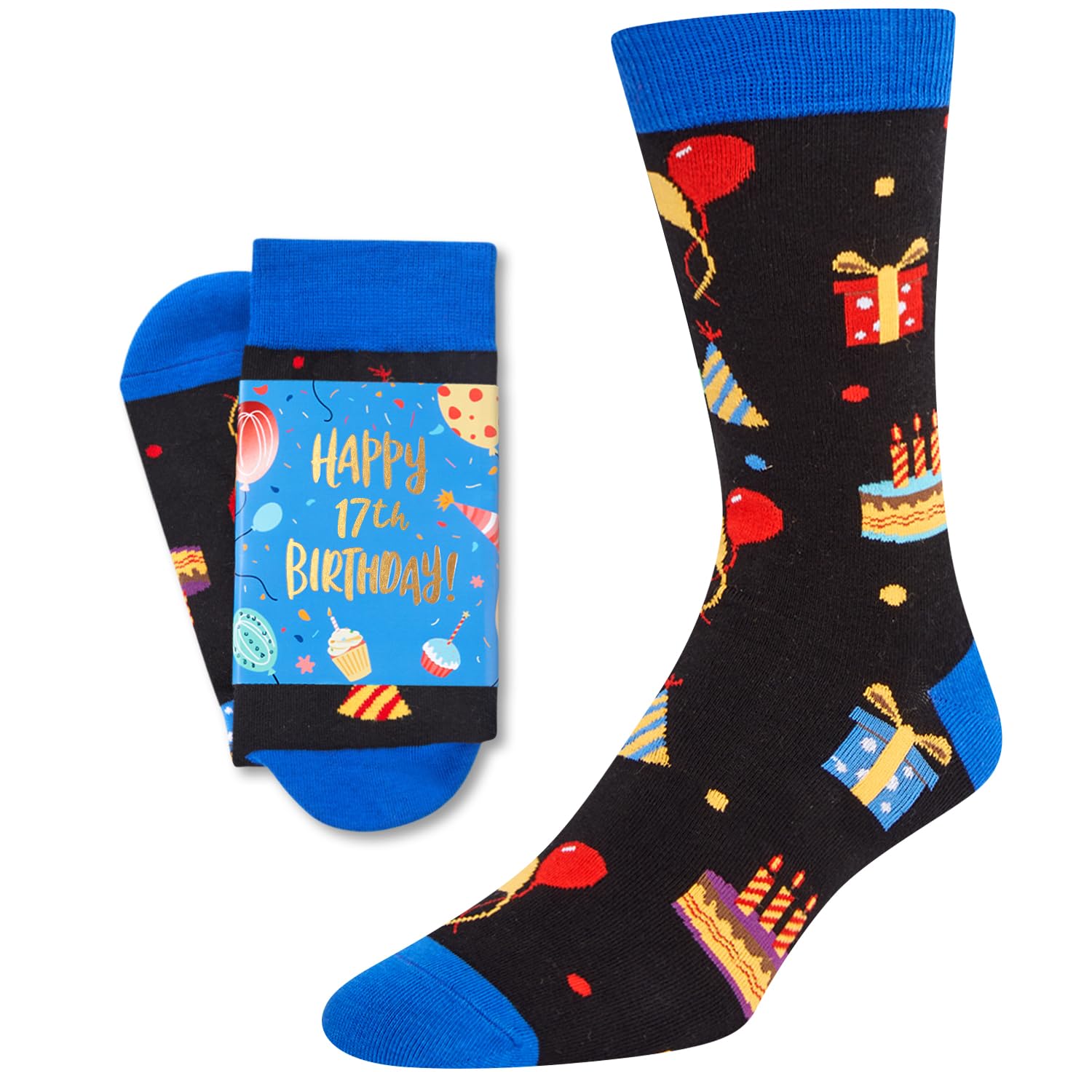 HAPPYPOP Birthday Gift Ideas - 13 14 15 16 17 18 21 Year Old Socks for Men