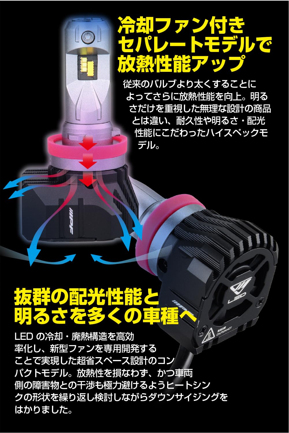 Amazon | M's Basic by IPF フォグランプ LED 車用 H8 H11 H16 4600lm