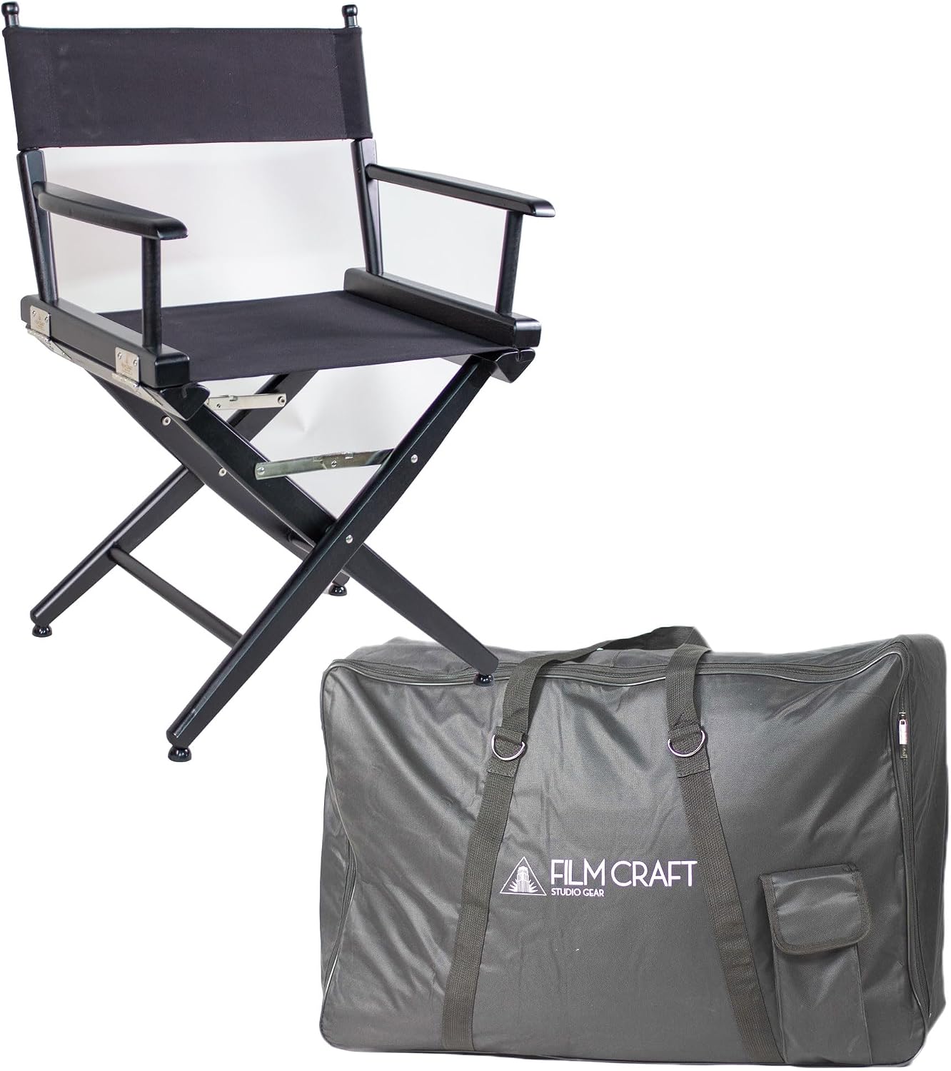 Filmcraft Short Black Chair with Carry Bag
