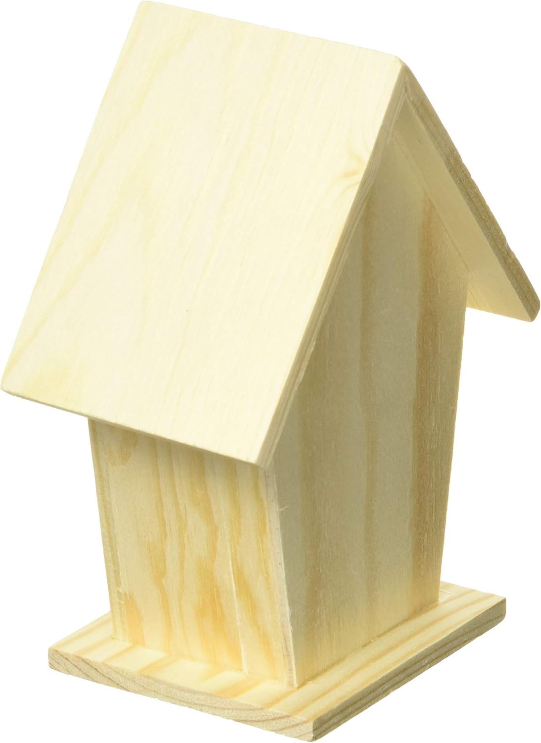 Darice Natural Wood Birdhouse, 5.75" Height