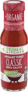 Primal Kitchen Organic Classic BBQ Sauce Unsweetened, Paleo Keto Whole30 Approved, Smoky Bold Flavor 8.5oz