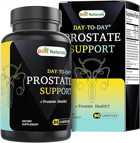 Best Naturals Suplementos diarios de apoyo para la próstata 90 cápsulas vegetales, hechas con palma enana, té verde, calabaza, ortiga, pigeo