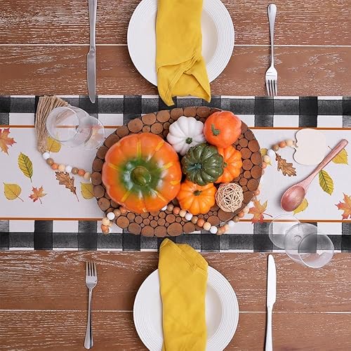 Vista 31 de GEEORY Camino de mesa del Día de San Patricio de 13 x 36 pulgadas, tarro de masón a cuadros de tréboles, decoración decorativa de mesa navideña