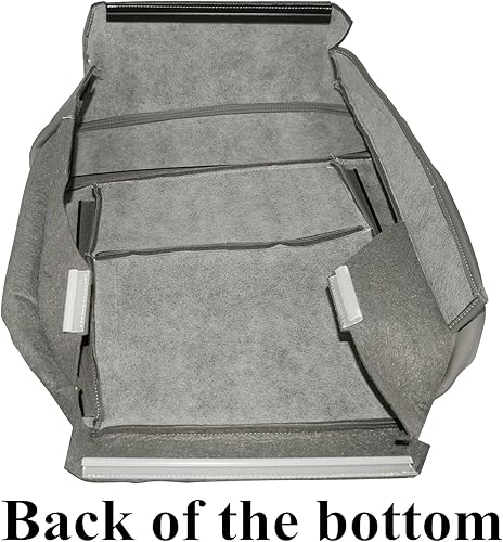 Miniatura 5 de NLQR Fundas de asiento de repuesto para parte inferior del conductor, de piel de microfibra y cojín de espuma para parte inferior del conductor