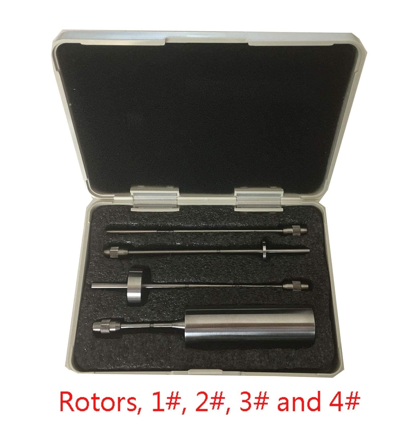 Digital Lab Rotary Viscometer Viscosity Tester Meter Testing Measurement with Temperature Display Function LCD Rotational Viscosity Measuring Meter