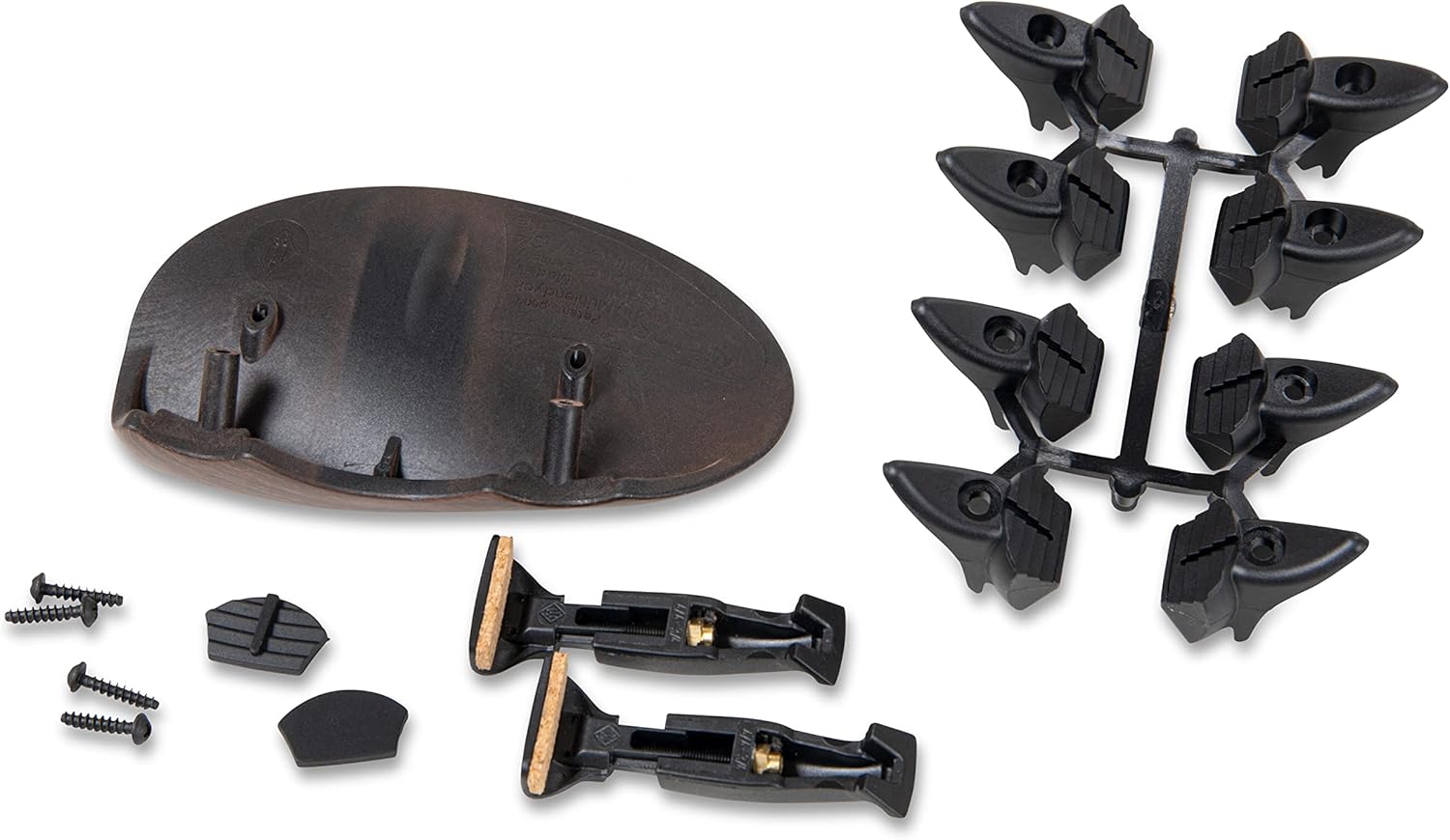 Wittner Augsburg Violin Chin Rest 3/4 Rosewood Colours Middle Chin Rest Made of High-Tech Plastic, Height and Tilt Selectable without Screwdriver