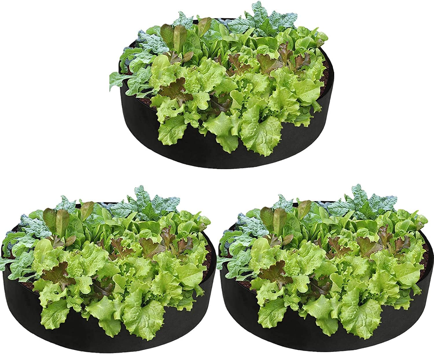 Sac de Plantation Sac Plantation Les Pots de jardinière surélevés résistants de Jardin Poussent des Sacs en Tissu Rond surélevé lit de Plantation pour Planter des Plantes de légumes llxyzrzbhd1