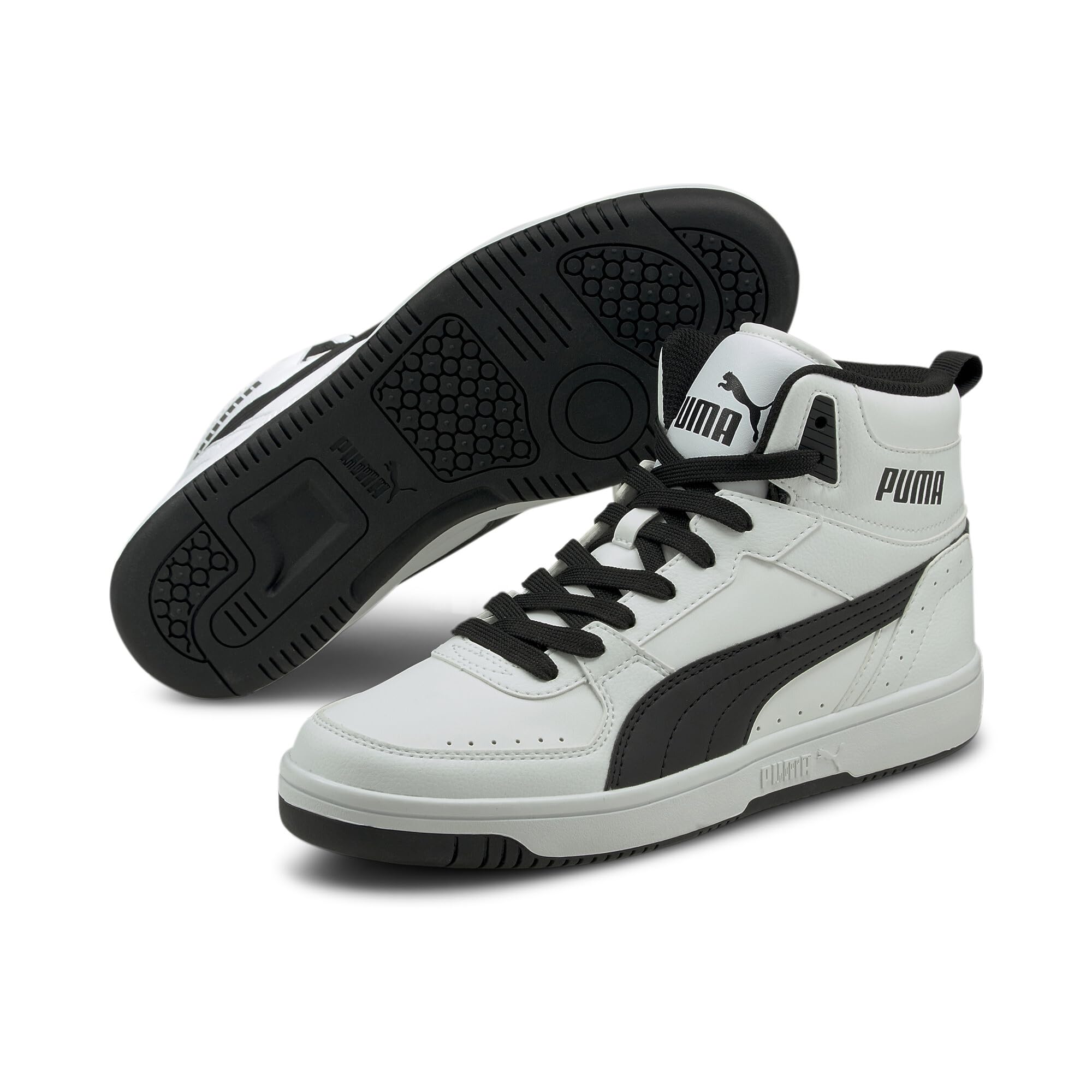 PUMA Unisex Puma Rebound JOY Turnschuhe, Puma White-Puma Black, 37.5 EU – Ansicht 2