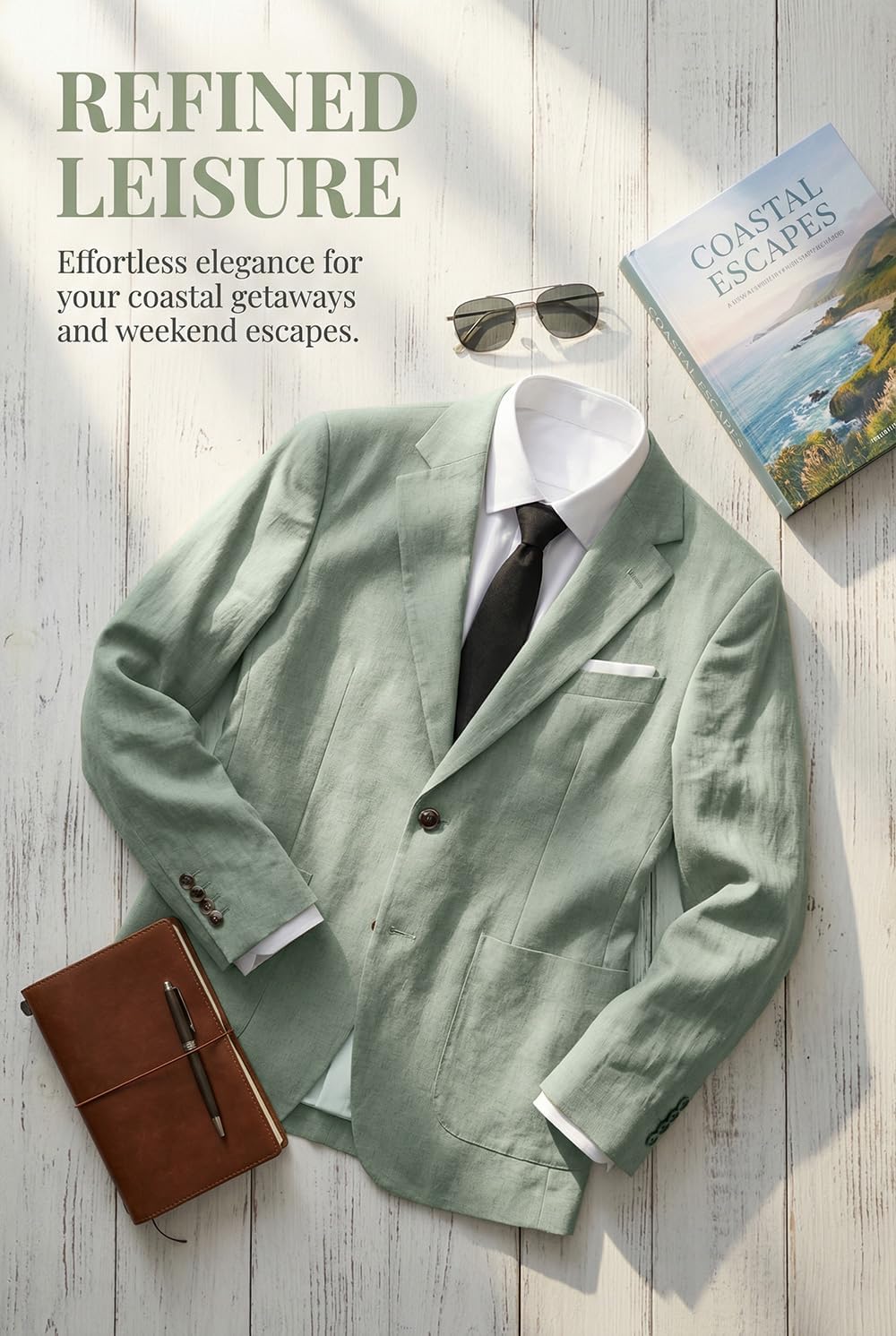 Linen Blazers for Mens Linen Suit Jackets Mens Lightweight Sports Coats Casual Blazer for Men Summer Blazer Slim Fit