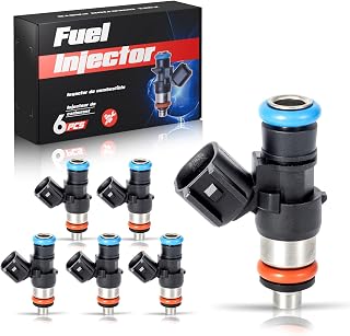 ENA Fuel Injector for FJ1116 0280158191 BR3Z9F593B BR3E9F593F5A Set of 6 Compatible with Lincoln Ford F150 Edge Explorer Flex Taurus Continental MKS MKT MKX MKZ V6 2.7L 3.5L 3.7L 2011-2017 2018 2019