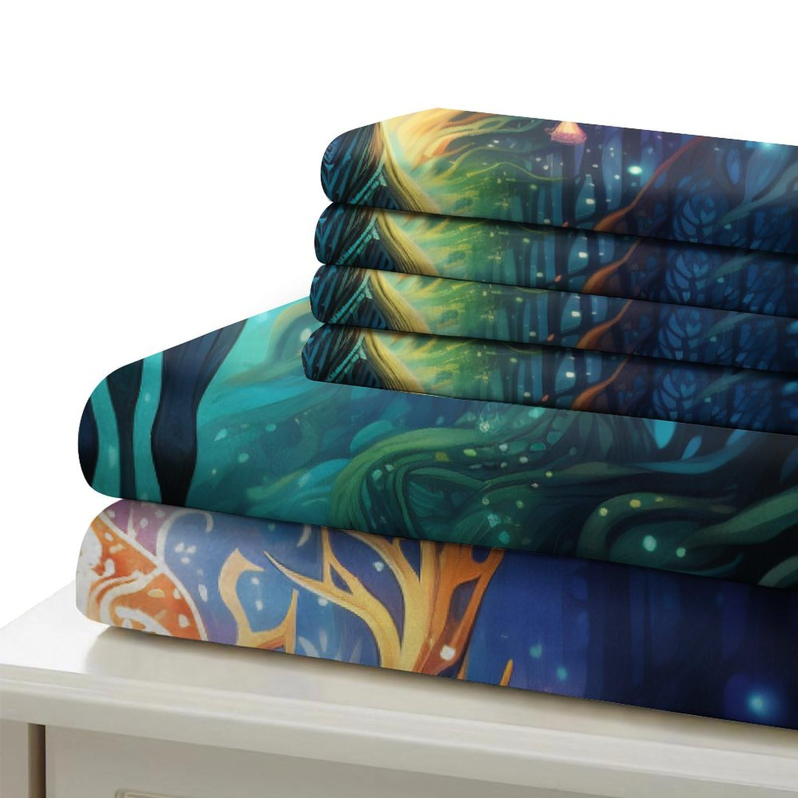 Stampato in 3D Pronipote tibetano Copertina Stampata Microfibra Disegnata Biancheria Da Letto Morbido Easy Care Con 2 Federe,Double（200x200cm）, Per Adolescenti E Adulti