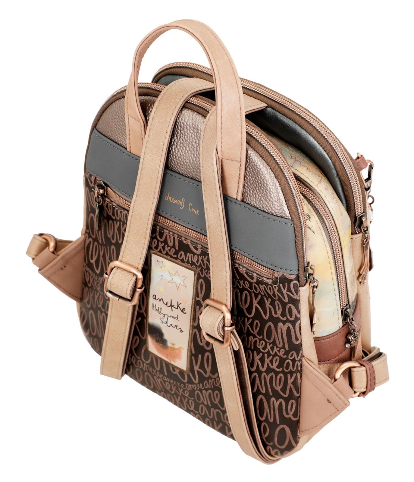 Mochila Para Mujer Anekke Nature Koko - 3 Compartimentos, Medidas 24x30x12 Cm, Diseño Moderno Y Sostenible