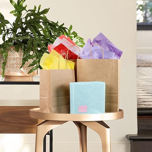 Miniatura 4 de Papel de seda para bolsas de regalo, 150 hojas de 30 colores surtidos a granel para envoltura de regalos, papel de seda artístico de 20 x 26
