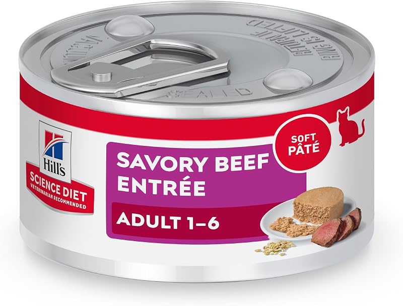 Ração úmida para gatos adultos Hill's Science Diet Adult 1-6, lata