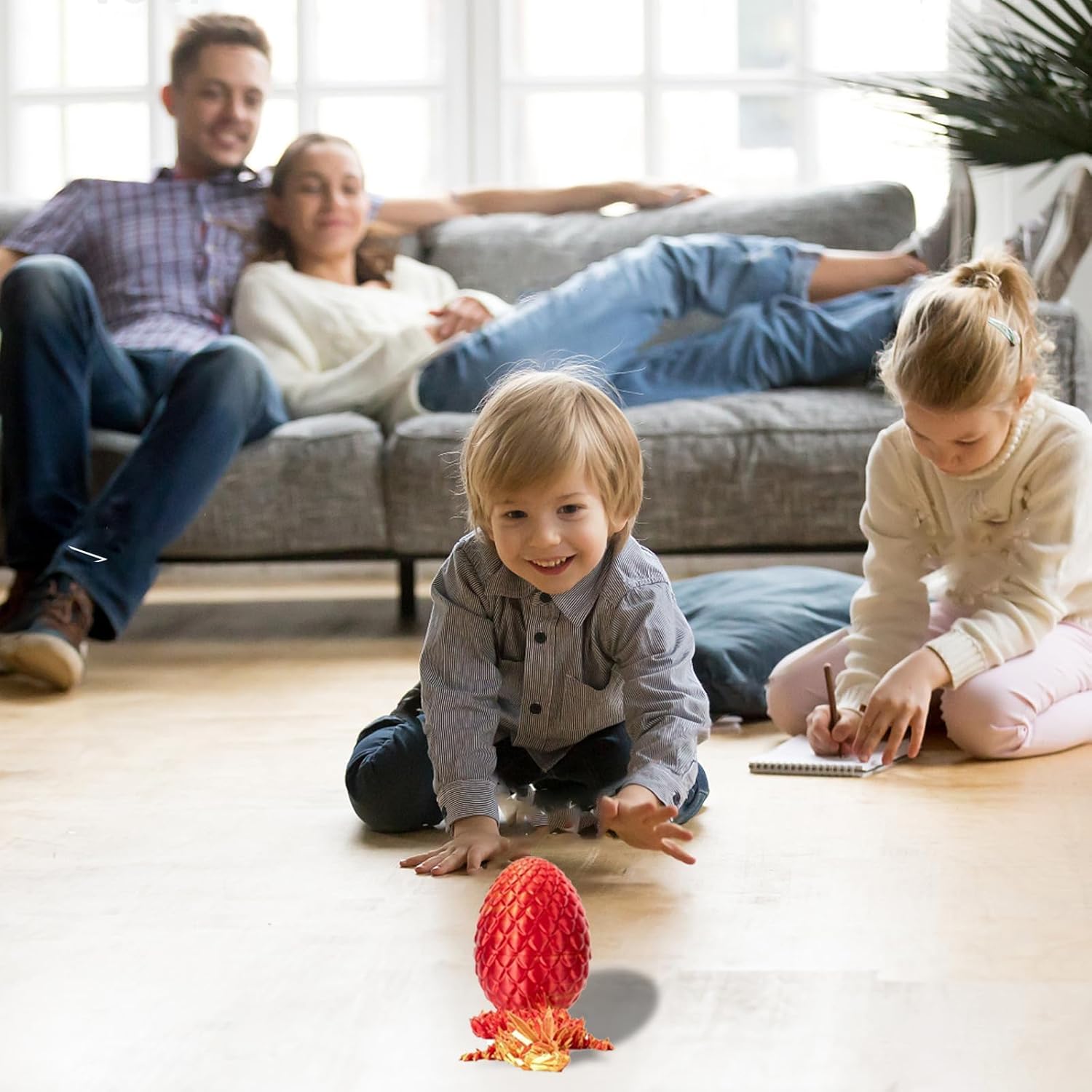 3D Printed Dragon with Egg, Large Crystalynx Eggs with Dragons Inside, Cool Articulated 3 d Printed Fidget Toy for Kids Boys Girls and Adults - Image 5