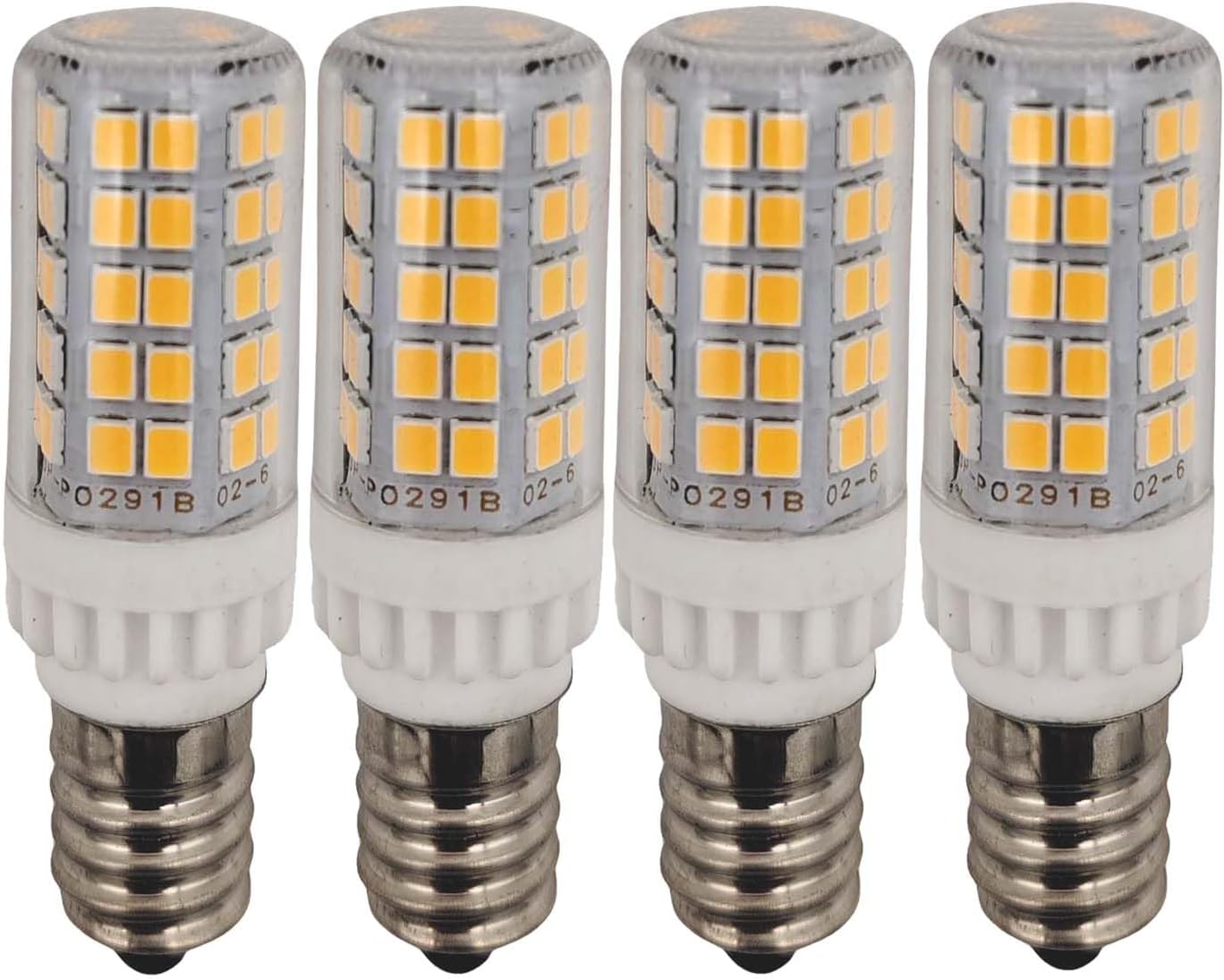 Led E14 Microwave Bulb 5w 600lm light Appliance Salt Refrigerator Sewing Machine Light 60 Watt C7 Incandescent Bulb T2 Halogen Ceiling Fan Lighting Warm White 4 Pack