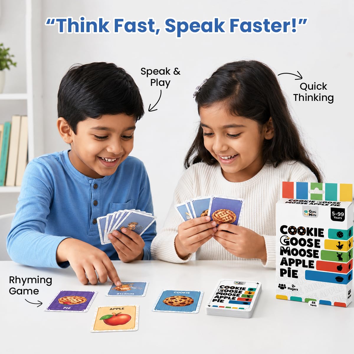 GiniMini Cookie Goose Moose Game - Family Card Game -4