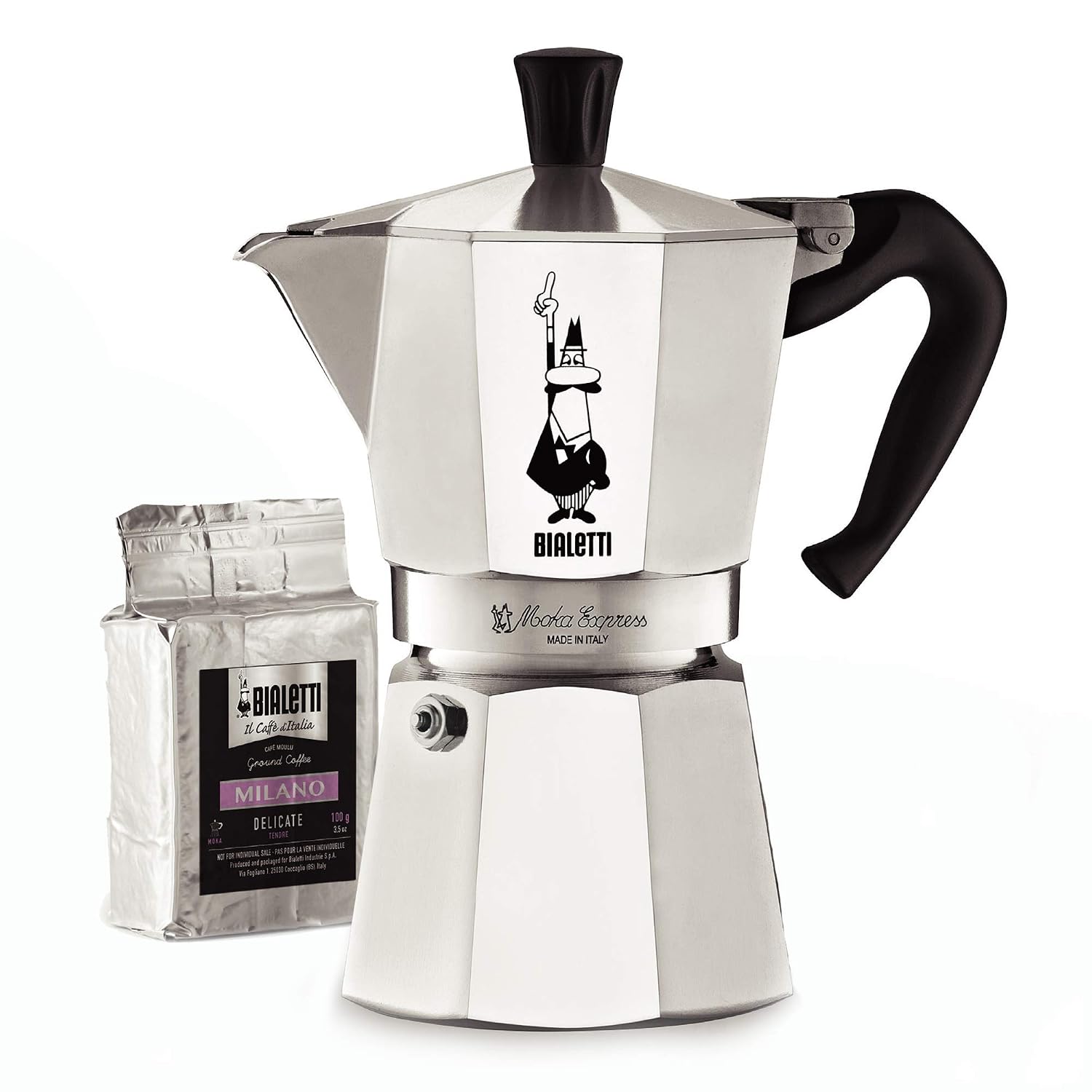 Bialetti 06651 Moka Express Stovetop Maker with Free Ground Coffee, 6 -Cup & Coffee, Aluminum - Review, Price and Buying Guide