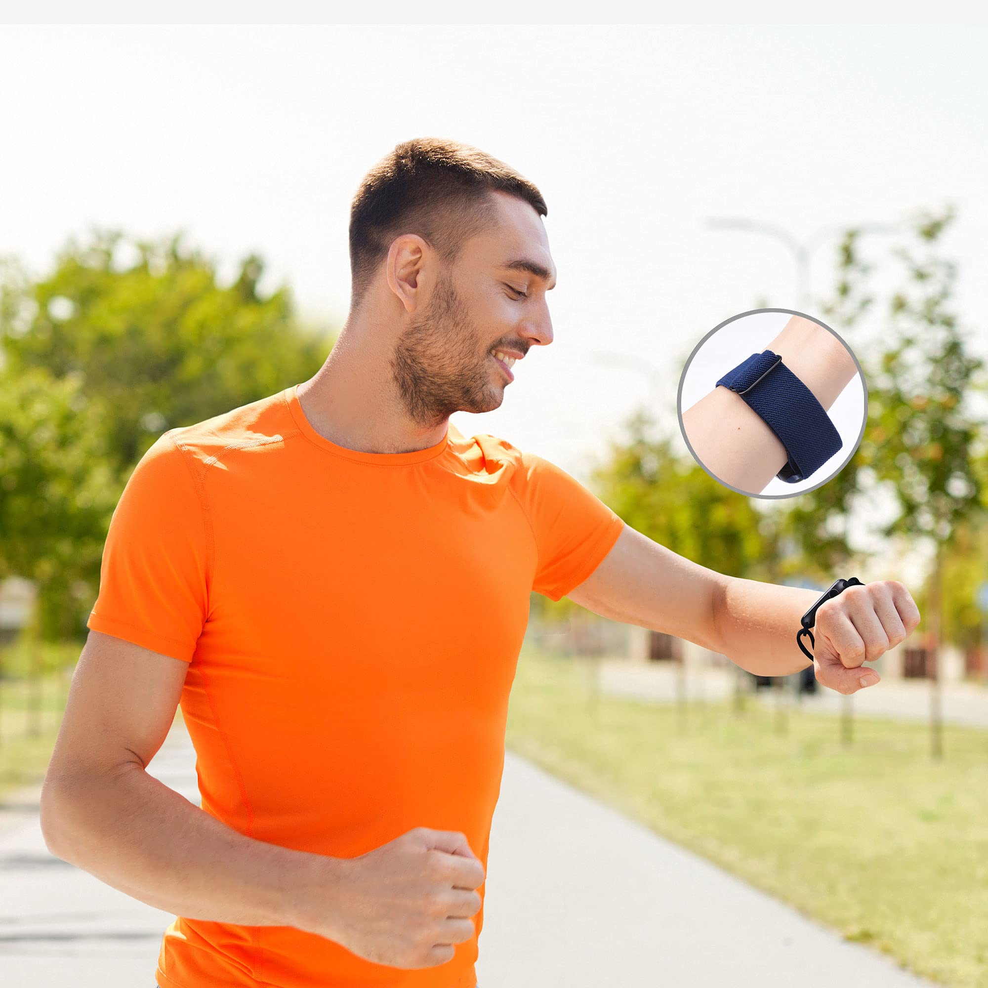 Uluq Stretchy Solo Loop Watch Band Compatible With Apple Watch