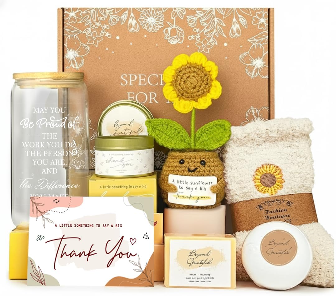 Employee Appreciation Gifts, Thank You Gifts for Women, Appreciation Gift for Coworkers, Thank You Gift for Women Coworkers Teacher Mentor Nurse Friends Leaders with 16oz Difference Maker Glass