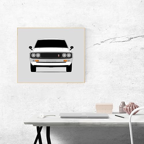 Miniatura 8 de Handmade Poster compatible with Nissan Skyline GT-R KPGC110 1973 Print Wall Art Décor - 8x10" Satin Print (Unframed)