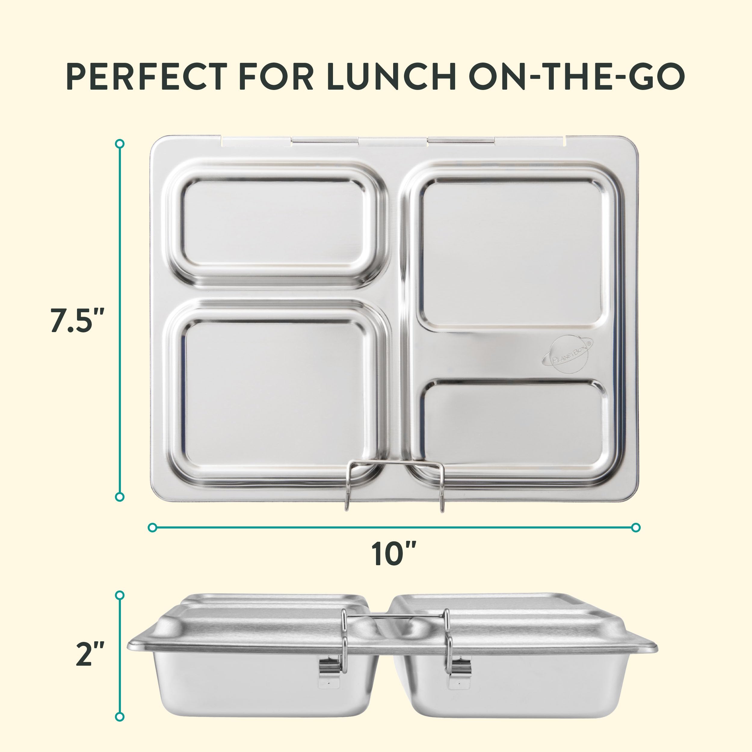 Amazon.com: PlanetBox LAUNCH classic stainless steel bento lunch