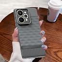 Pikkme Back Cover for Realme 15 5G Camera Protection 3D Hexa Cube Design Silicone Protective Bumper Case (Grey) gallery image