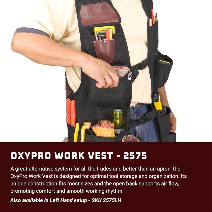 Occidental Leather OxyPro Work Vest - 28 Pockets & Tool