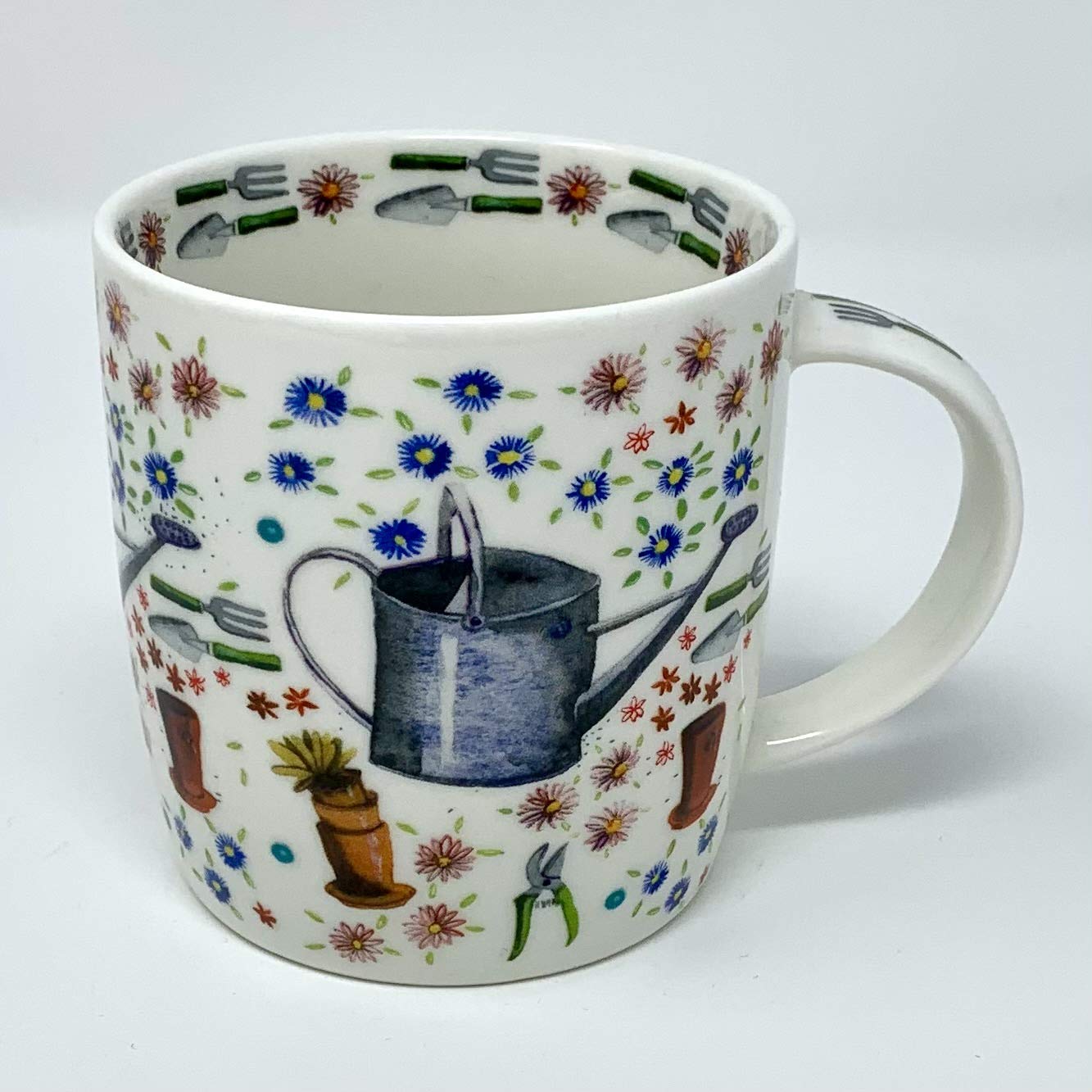 ALEX CLARK Watering Can Mug - Gardening - Original Artwork - Cup For Animal Gardeners - Gift Ideas - Perfect for Coffee & Tea - Vegan Friendly - Designed In The UK...