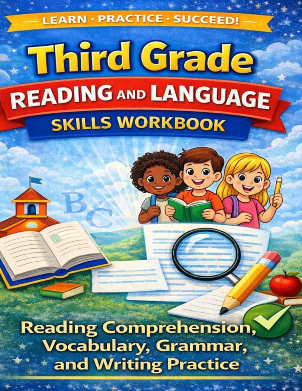 Third Grade Reading and Language Skills: Reading Comprehension, Vocabulary, Grammar and Writing Practice
