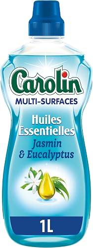 Carolin Nettoyant Multi-Surfaces Huiles Essentielles Jasmin et Eucalyptus 1 L