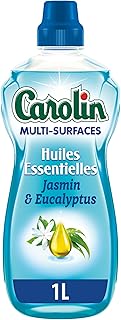 Carolin Nettoyant Multi-Surfaces Huiles Essentielles Jasmin et Eucalyptus 1 L