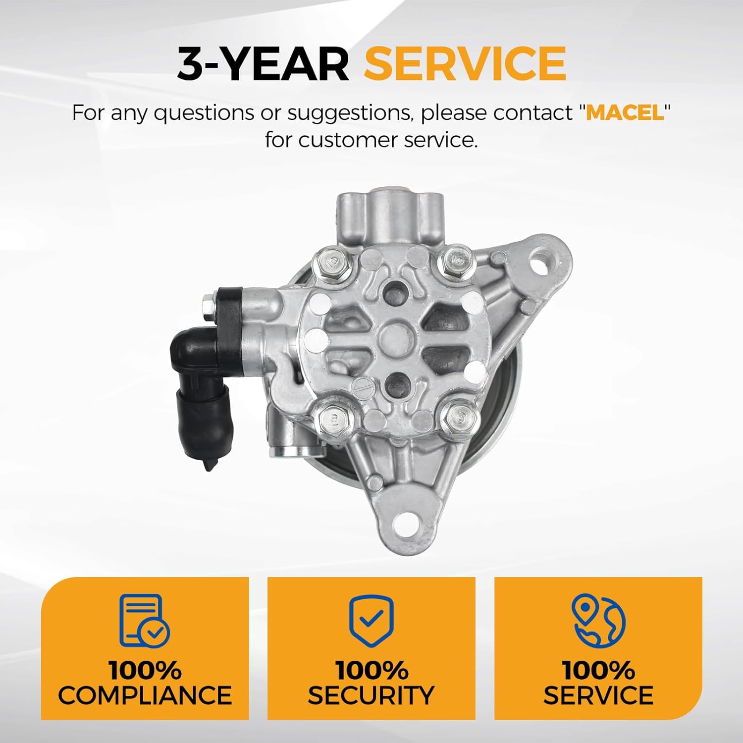 PAROD 21-5495 Power Steering Pump fit for Honda Accord 2008 2009 2010 2011 2012 2.4L L4