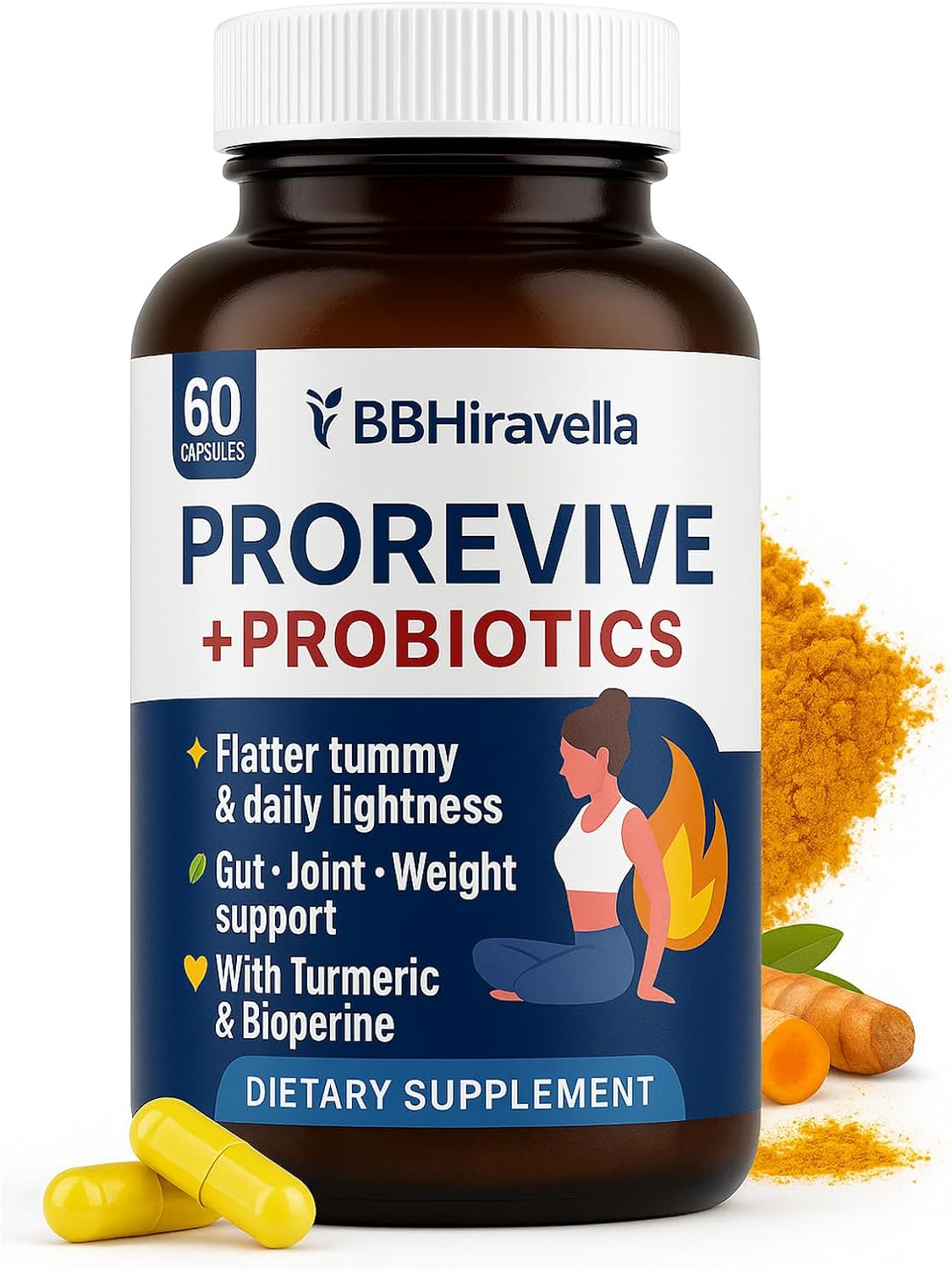 Prorevive for Women Menopause Support | Joint Comfort, Sexy Midsection Curves, Menopause Bloat Relief | Daily Use Item for Routine Ease | 60 Ct (1)