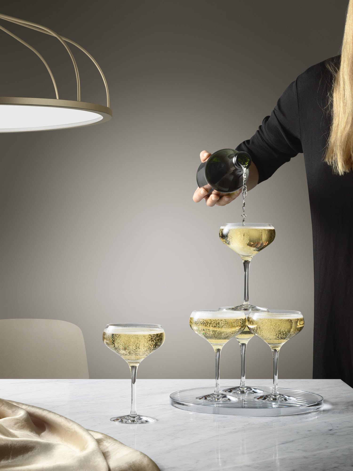 Orrefors Más Champagne Coupe 4-pack