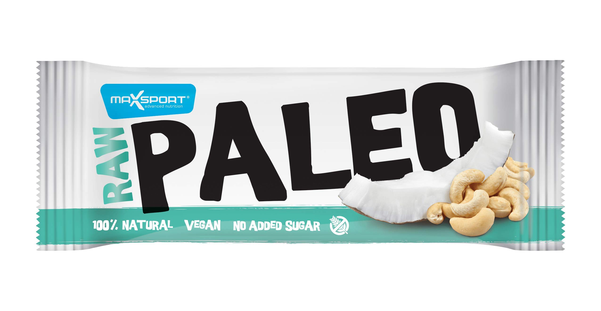 Maxsport Nutrition Raw Grezzo Paleo Vegan glutine libero Proteina crudité chiavistello - Plant Proteina, Coconut oil, Chia seeds, 20 x 50g Mix Box