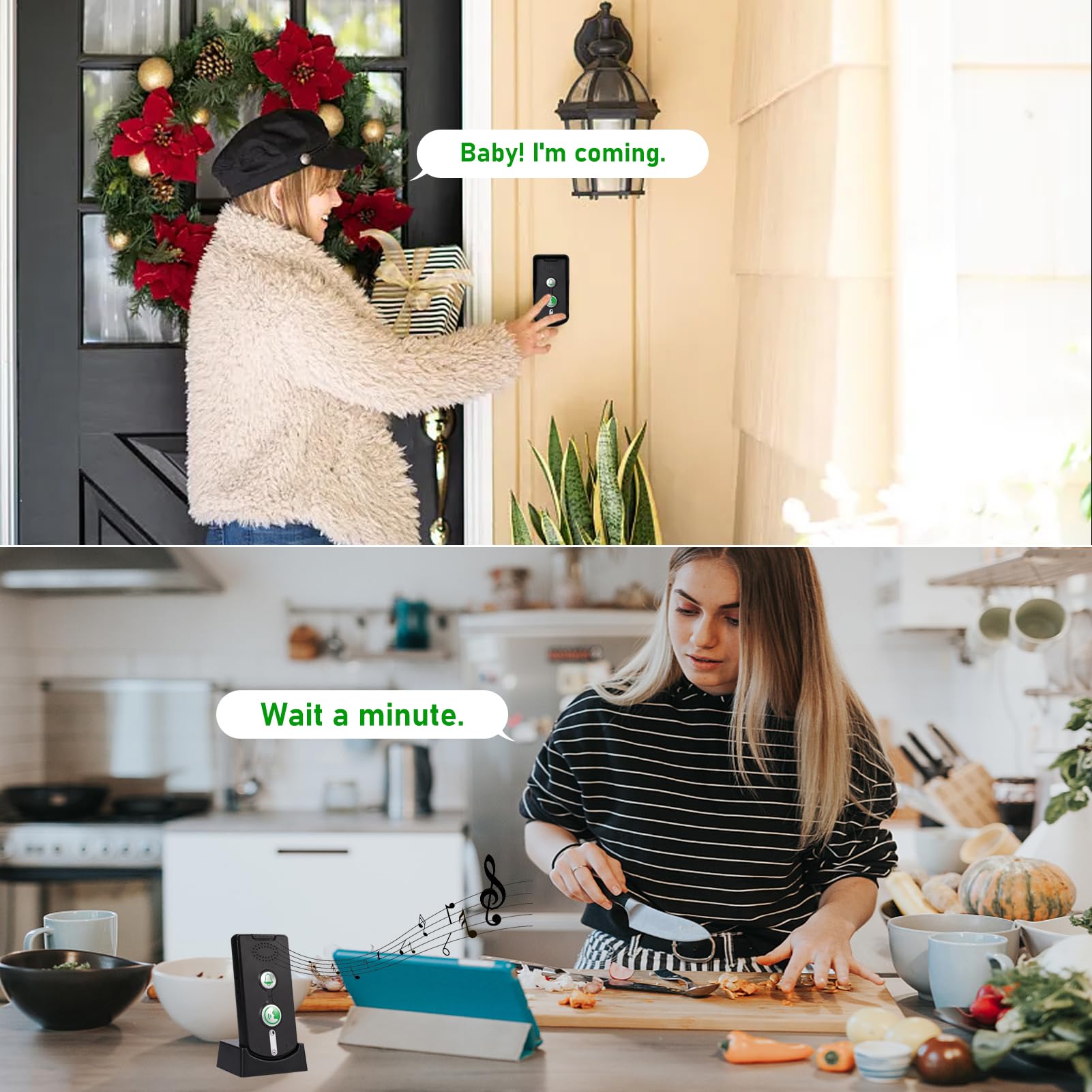 Pumwoy 3PCS Wireless Voice Intercom Doorbell 500m, Waterproof Intercom Doorbell Wireless Intercomunicador - Image 4