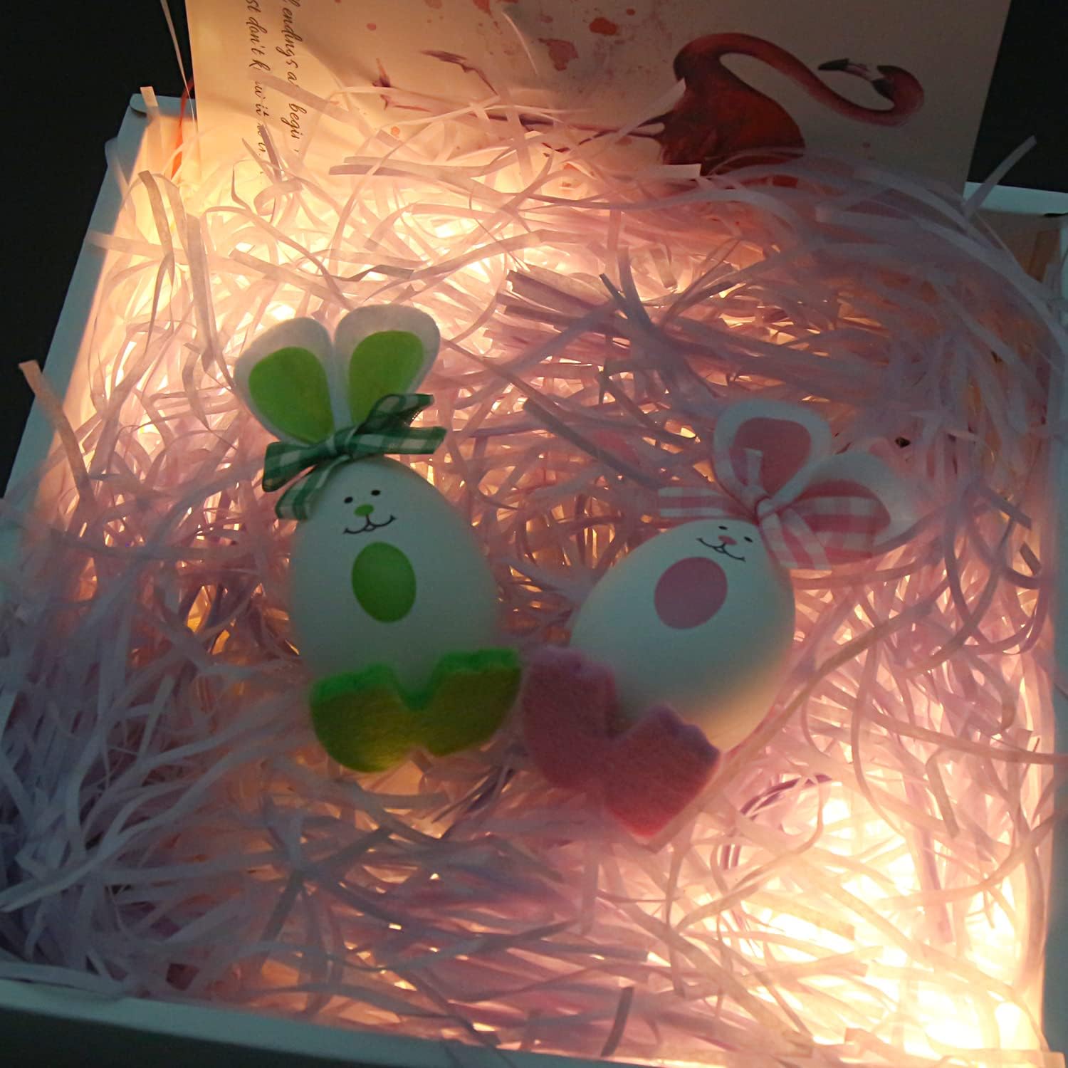 Christmas Shredded Paper for Box, Light ple Easter Grass