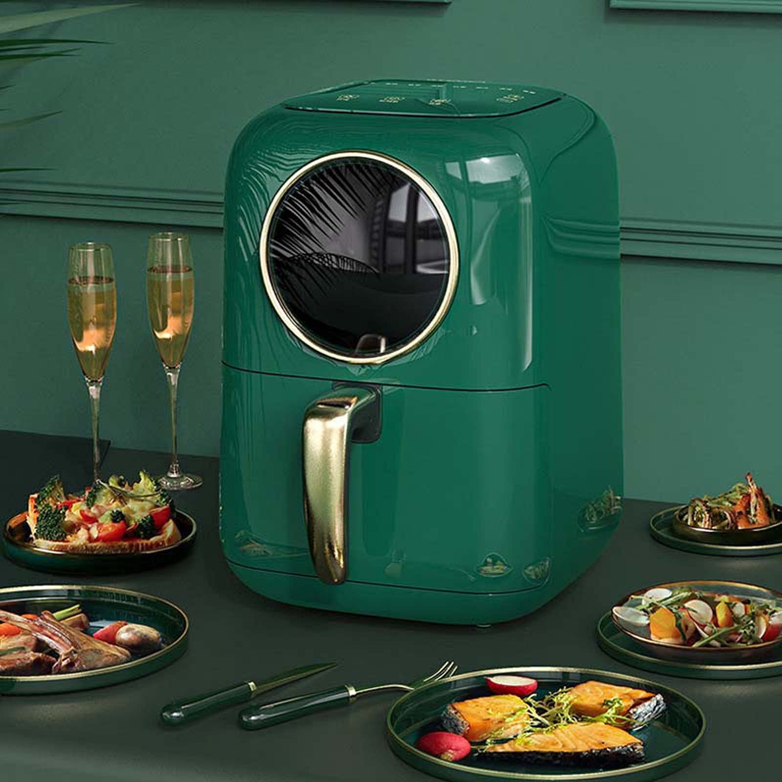Friggitrice ad aria, Forno per friggere ad aria senza olio, Cucina intelligente multifunzione, Friggitrice ad aria calda a torre, Fornello a forno caldo senza olio