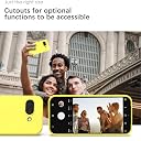 YATWIN Silicone Back Case for Google Pixel 9A, Soft-Touch Phone Back Cover for Google Pixel 9A - Yellow gallery image