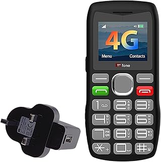 TTfone TT890 4G Senior Phone – Easy to Use Big Button Mobile Phone with Emergency Assistance Button
