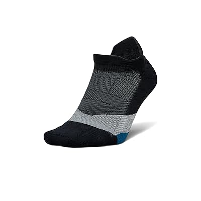 Feetures Elite Light Cushion No Show Tab No Show Socks Shoes Black Sea