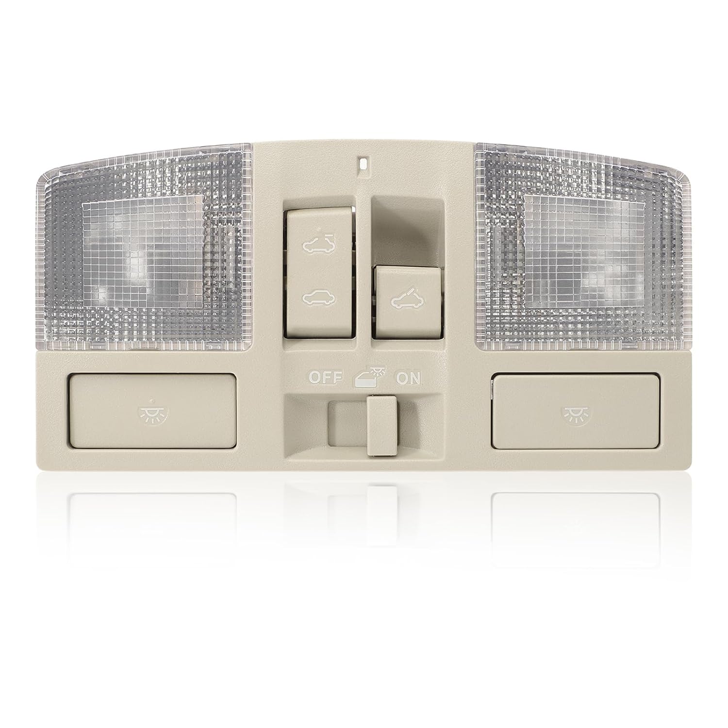 BBM6-69-970B-75 Overhead Console, The roof Console w/Dome Map Light & Sunroof Switch Fit for 2010-2013 Mazda 3, Cab Interior Ceiling Roof Reading Lamp Accessories BBM669970B75, No Down Lights