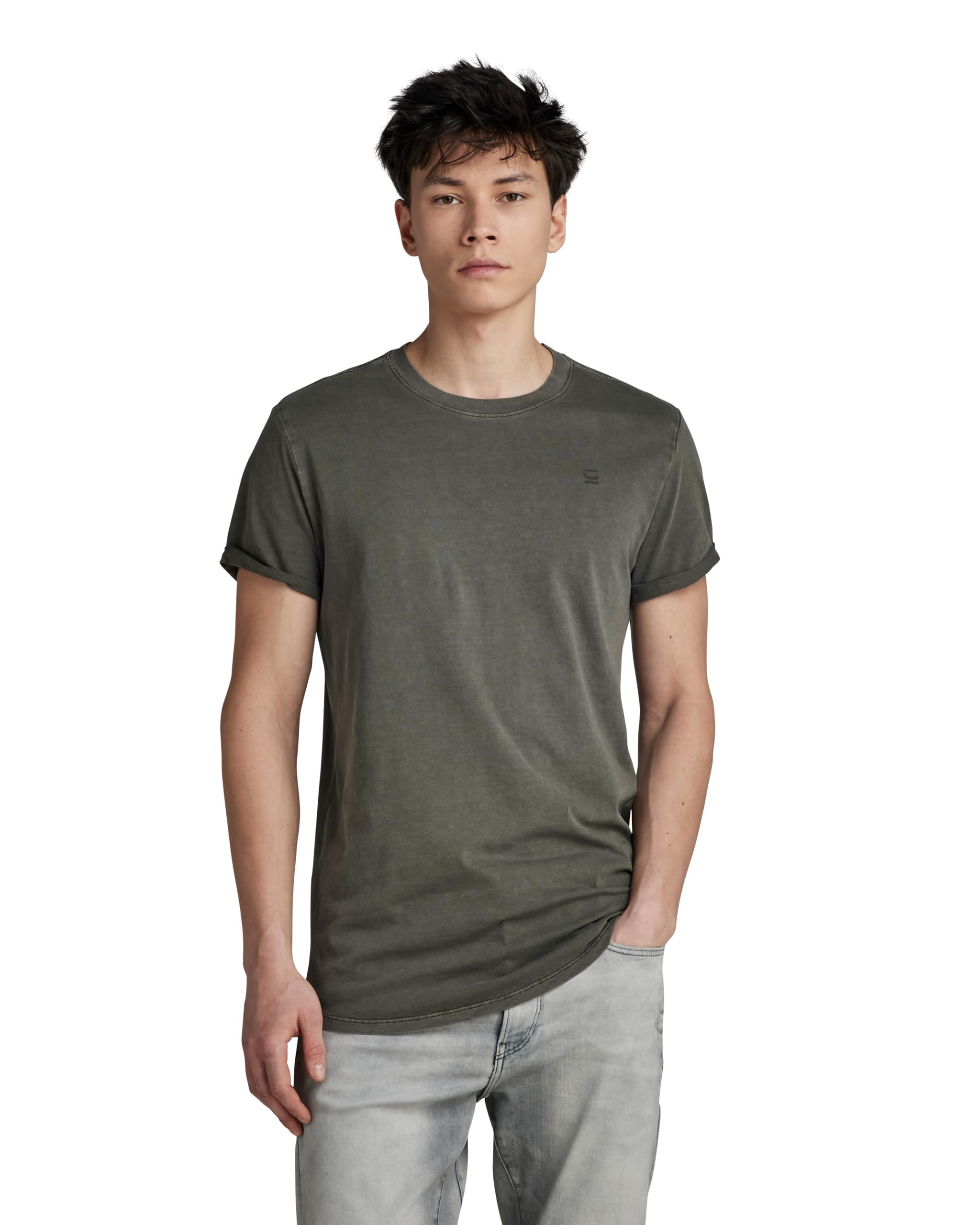 G-Star Men's Gris T-Shirt Lash R T