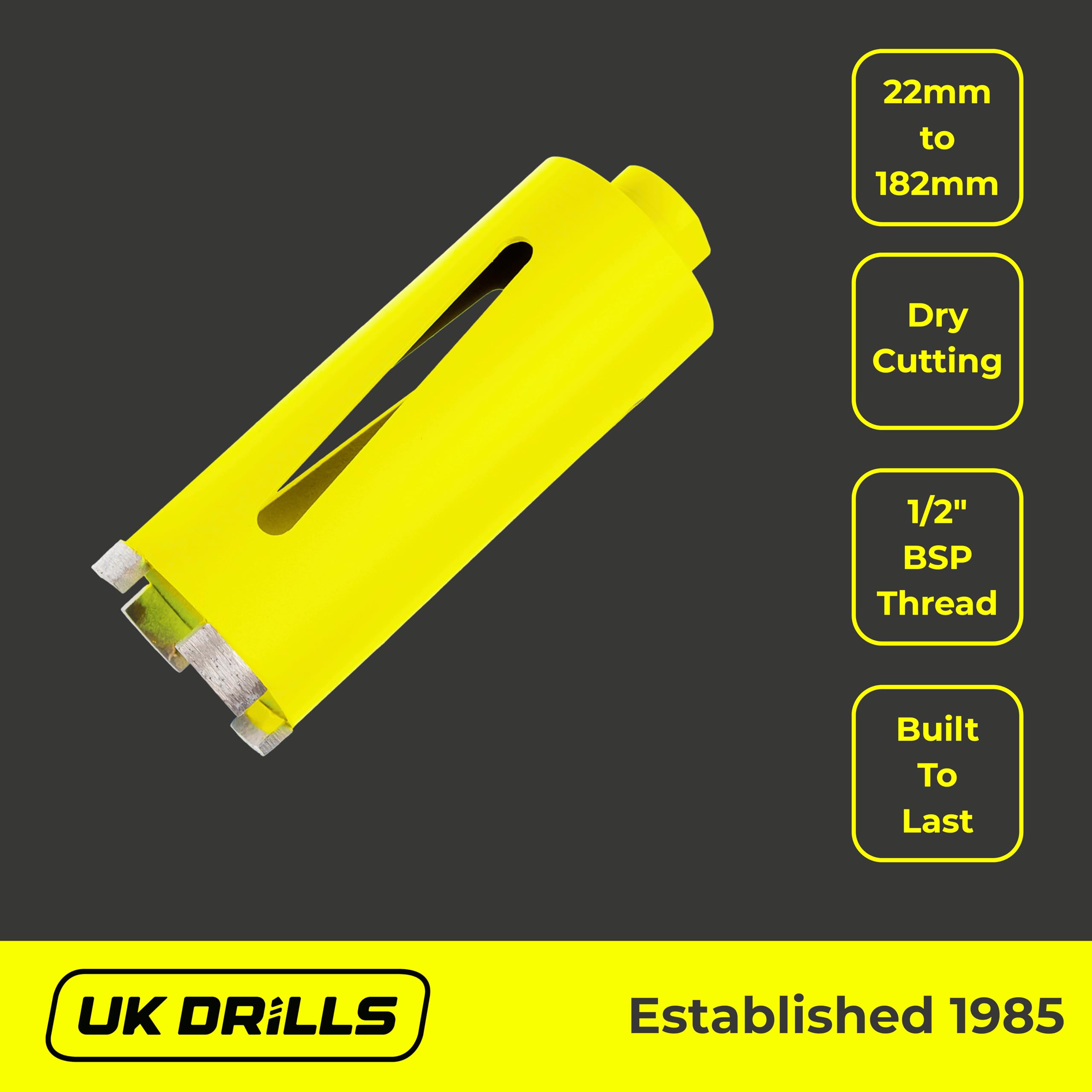 UK Drills Corona perforadora diamantada