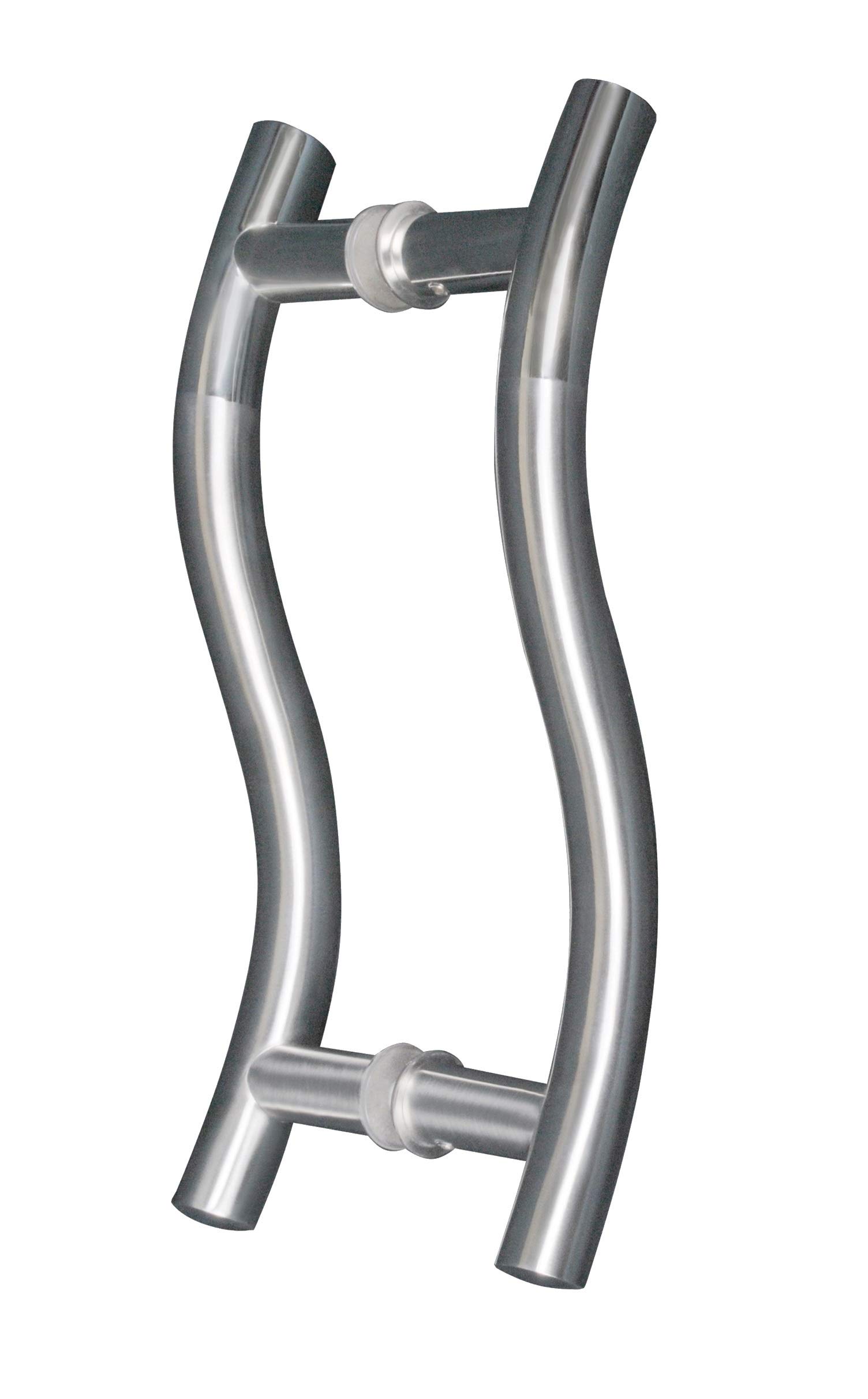 Nixnine Stainless Steel S Type Glass Door Handle, Pipe Pull Handle for Glass Door, (Silver), Pack of 1 Set (10 Inch) (B086WQ3FHY) Amazon Price History, Amazon Price Tracker